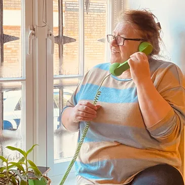 Woman on the telephone